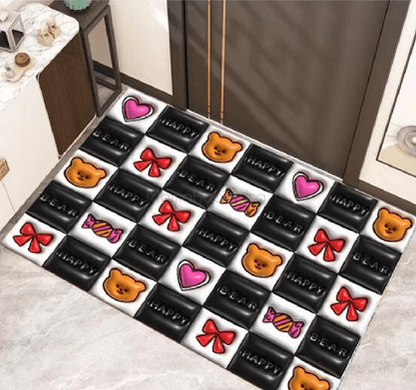 3D подложка с анимиран дизайн, абсорбираща и стилна, идеална за баня. Удобен и функционален аксесоар за дома.