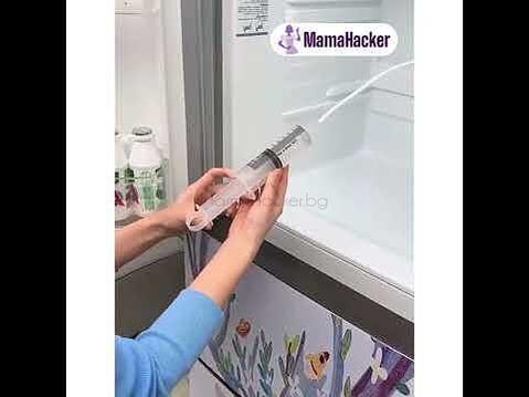 Аксесоари FridgeCleaner в употреба за лесно почистване на хладилник, иновация за бързо и ефективно чистене на кухня | Поръчай от MamaHacker.bg