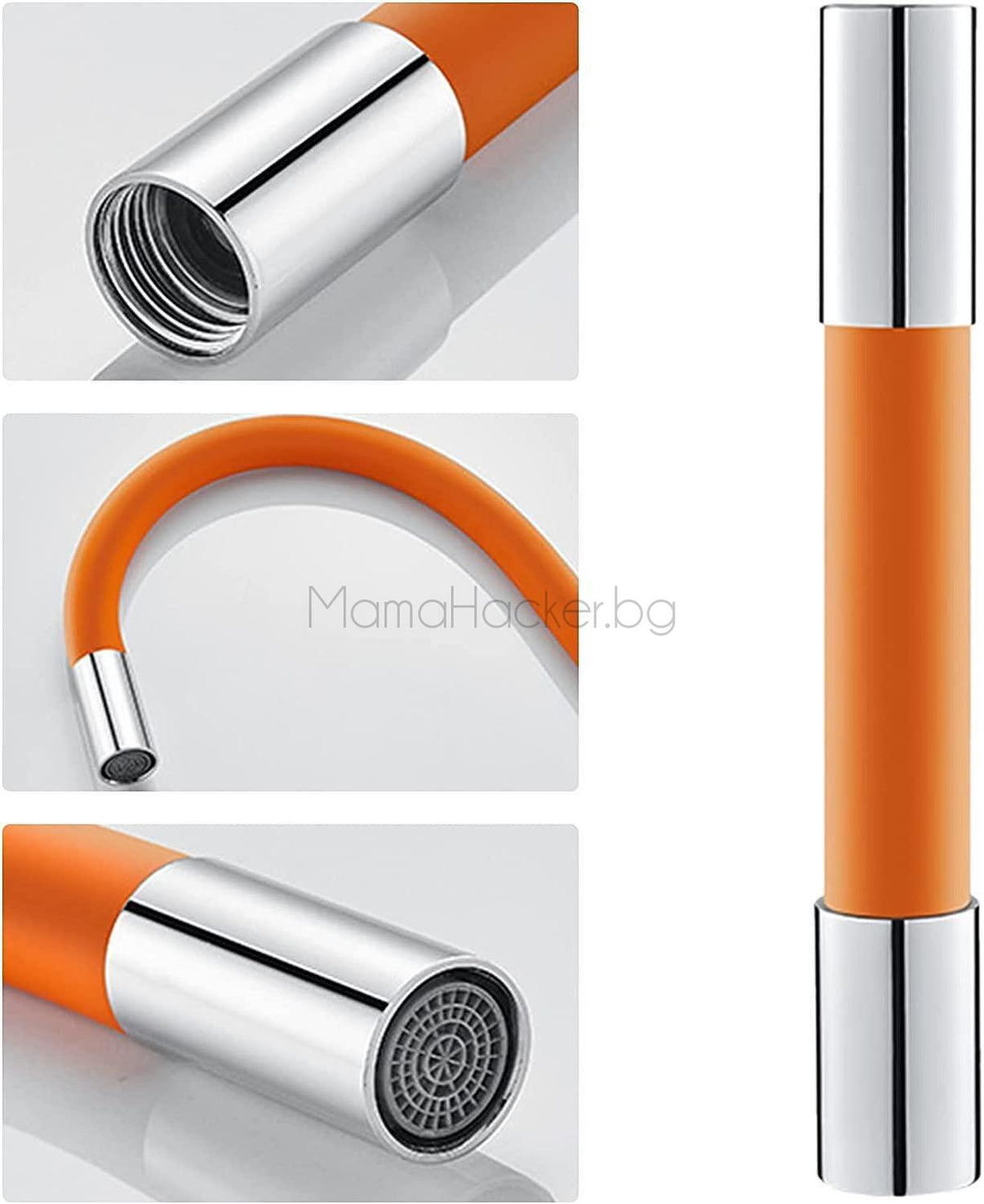 AquaTwist удължител за кранове с новаторски дизайн, 360-градусова гъвкавост, практичен, безопасен за деца, издръжлив.