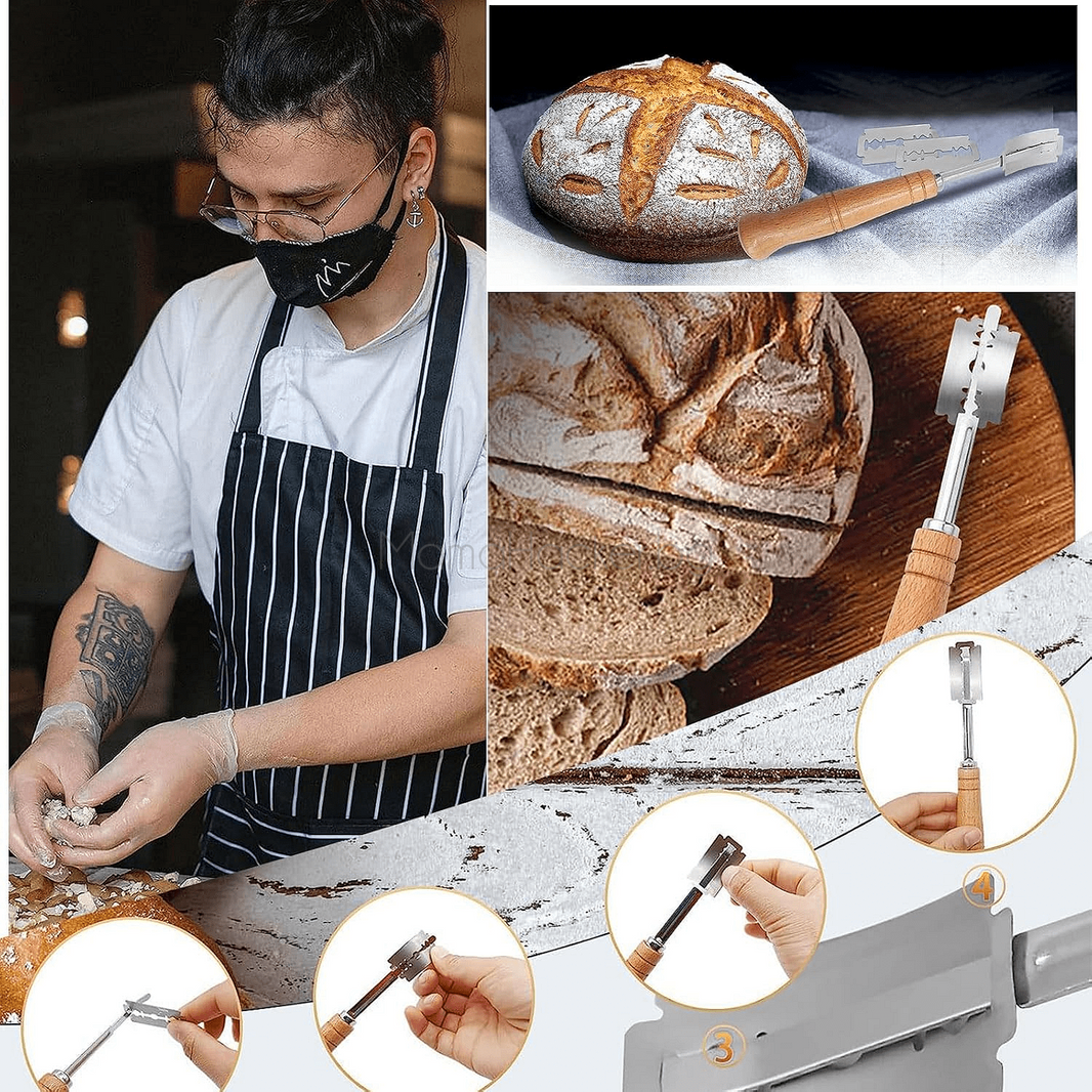 BakeMark професионални ножове за хляб, помощници за готвене, кухненски аксесоари, безопасни за деца, висококачествени инструменти