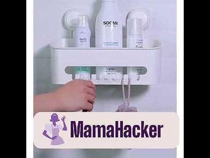 Органайзер LuxeHold Basket за баня с козметика, удобен и стилен, практично решение за съхранение на аксесоари | Поръчай от MamaHacker.bg