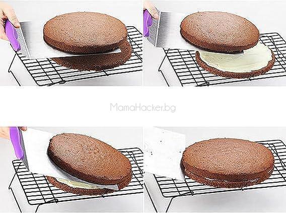 CakeMover - трансферна дъска за торта, удобен помощник за прехвърляне на сладкиши, кухня, аксесоари, лесно използване
