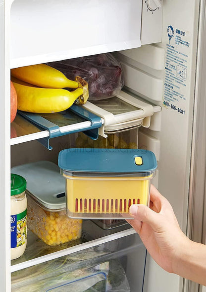 ChillBox за хладилник - многофункционална кутия за съхранение, организиране на храни, безопасни за здравето кухненски аксесоари, практично съхранение, оптимизация на пространството в кухнята.