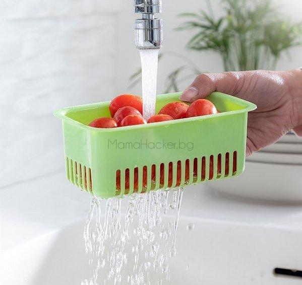 Многофункционална кутия ChillBox, съхранение на храна, миене на зеленчуци, организация на кухня, безопасни за здравето аксесоари.