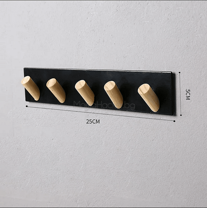 ClothMate железен рафт с 5 куки за кухня, организация на дома, стилни аксесоари, устойчиви материали, практично решение