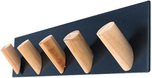 ClothMate - Железен рафт с 5 куки, стилен органайзер за дома с дървени елементи и елегантен дизайн | Поръчай от MamaHacker.bg