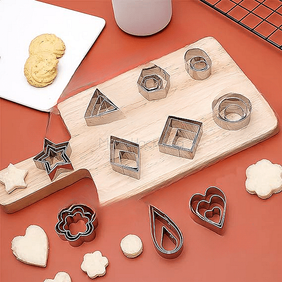 CookieHelpers - 10 формички за бисквити в комплект, кухненски аксесоари, евтини подаръци, функционални инструменти за печене