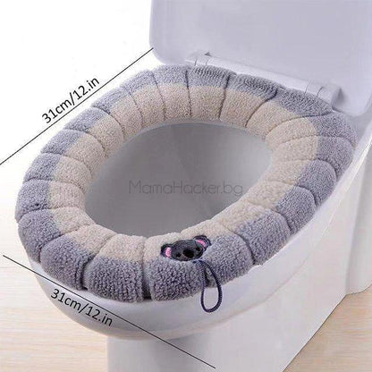 CozySeat – Подложка за мека тоалетна седалка, уютна и хигиенична, идеална за банята, размер 31 см | Поръчай от MamaHacker.bg