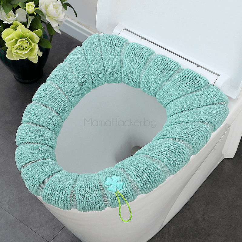 CozySeat подложка за тоалетна седалка, мека и удобна, хигиенична, елегантна, изработена от полиестер | Поръчай от MamaHacker.bg