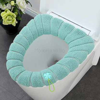 CozySeat подложка за тоалетна седалка, мека и удобна, хигиенична, елегантна, изработена от полиестер | Поръчай от MamaHacker.bg