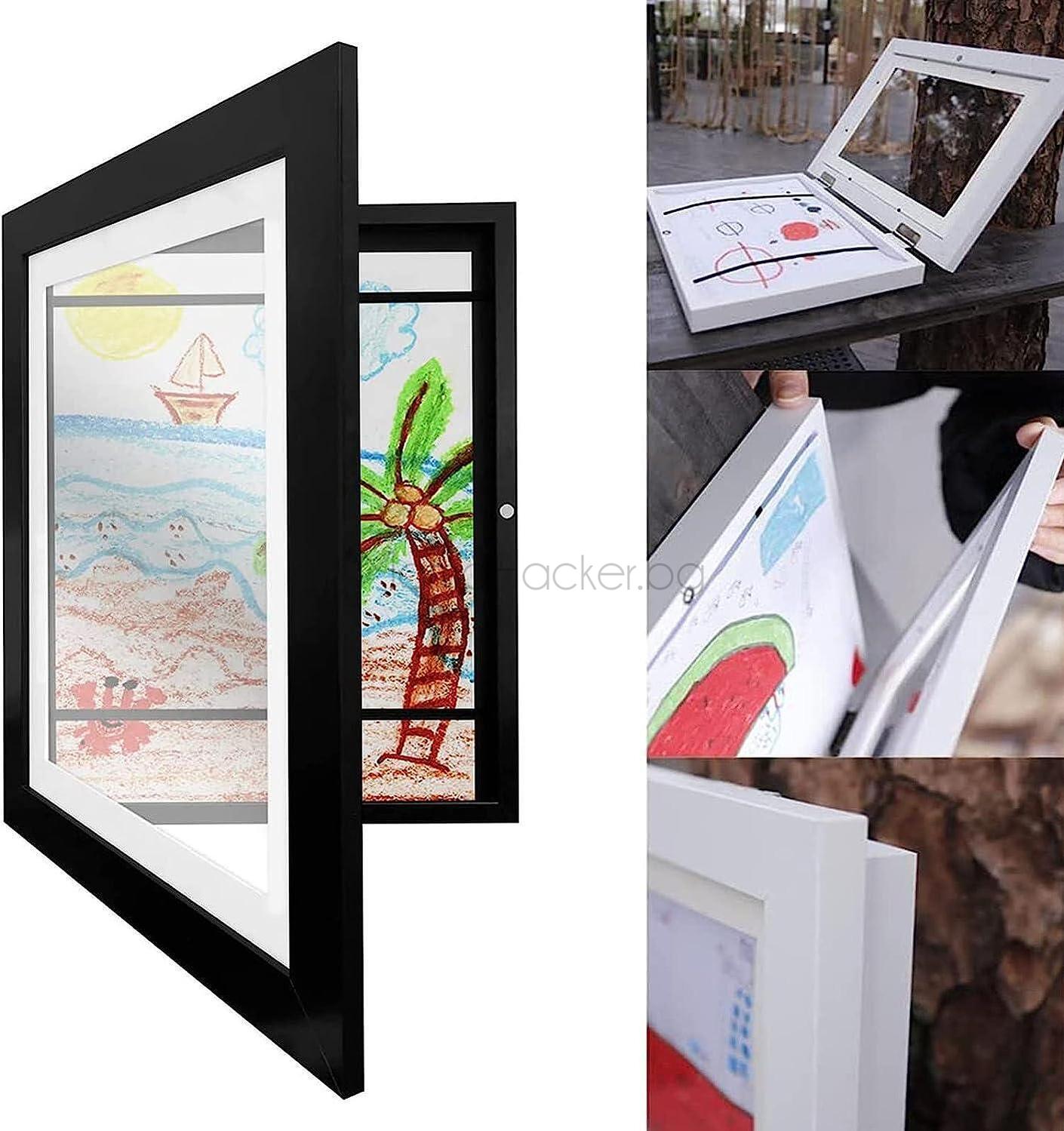 Декоративна Arty рамка за детски рисунки, изкуство, домашен декор, защита на рисунки, креативност на децата | Поръчай от MamaHacker.bg