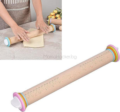 Дървена точилка BakeMaster, кухненски аксесоар, удобно готвене, функционална точилка, съд за приготвяне на тесто | Поръчай от MamaHacker.bg