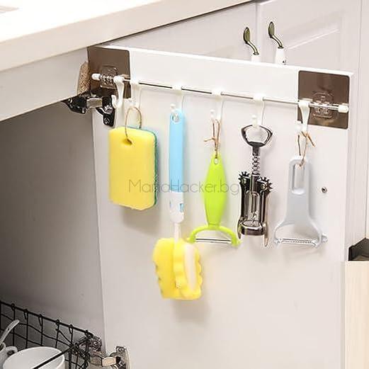 Държач за прибори ToolHanger - организирайте аксесоарите в кухнята. Компактен, практичен, без пробиване, иновация, удобство | Поръчай от MamaHacker.bg