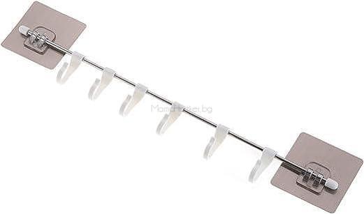 Държач за прибори ToolHanger - универсален органайзер с лепящи куки за кухня и баня, практична организация на дома.