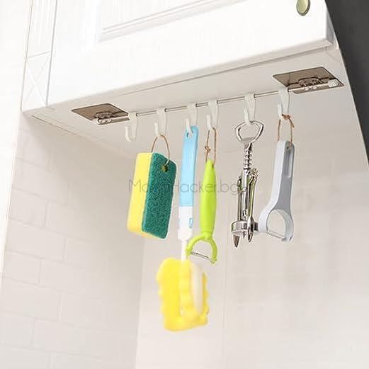 Държач за прибори ToolHanger - удобен организатор за кухня с многофункционални аксесоари, лесно инсталиране, практично съхранение | Поръчай от MamaHacker.bg