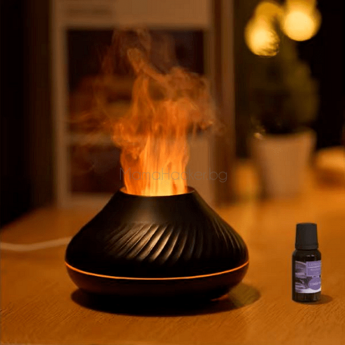 FlameMist дифузер за етерични масла, уютен интериор, ароматерапия, релаксация, бърза доставка | Поръчай от MamaHacker.bg.