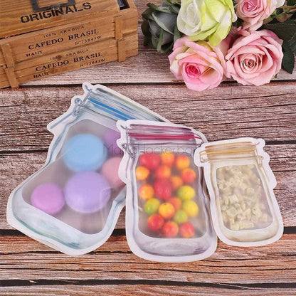 Комплект от 3 силиконови буркани за храни Flexi с цветни аксесоари, съхранение на храна, практични кухненски организатори, безопасни за деца.