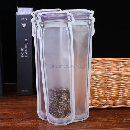Flexi - комплект силиконови буркани за храни, органайзери за кухня, съхранение на храна, практични аксесоари, безопасни за деца.