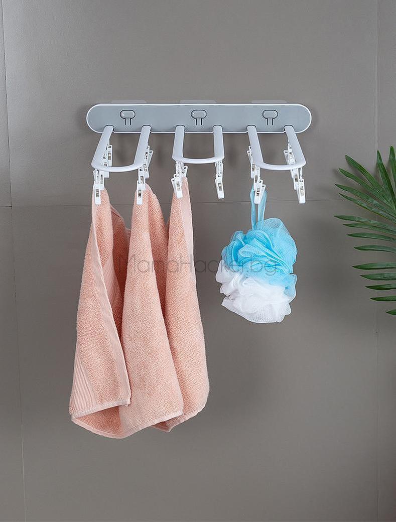 Функционална мини закачалка Clip-n-Dry с хавлии и аксесоари за баня - практично и ефикасно решение за дома
