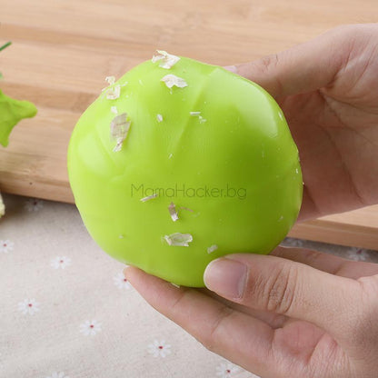 GarlicEase силиконова белачка за чесън - удобен кухненски аксесоар, безопасен, устойчив, лесен за използване, идеален за готвене.