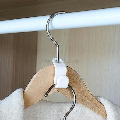HangerPro конектори за закачалки за гардероб, оптимизация на пространство, организиране на дрехи, евтини аксесоари, практични решения