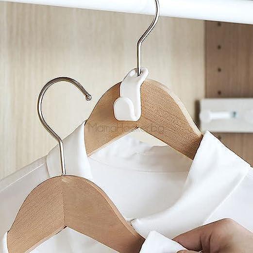 HangerPro многофункционални конектори за закачалки, органайзери за дрехи, спестяване на пространство, практични аксесоари, удобство в гардероба | Поръчай от MamaHacker.bg