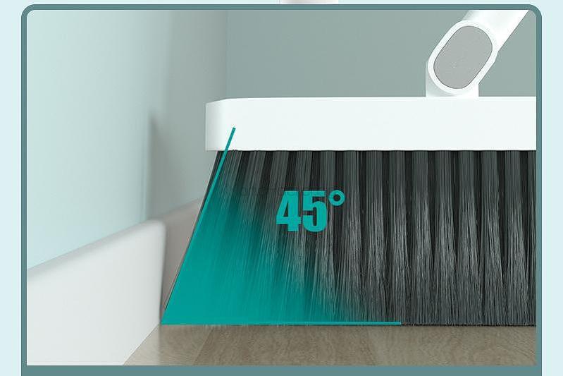 Magic Broom с 45° ъгъл за лесно почистване на ъгли. Идеален за дома, евтини кухненски аксесоари, бързо почистване.