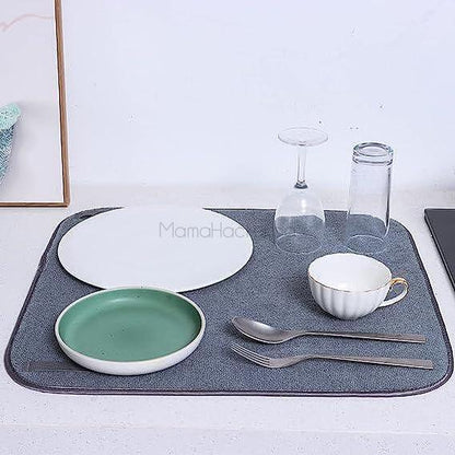 Комплект MicroDry – подложка за изсушаване на съдове, удобен кухненски аксесоар, практичен, лесен за чистене, онлайн покупка