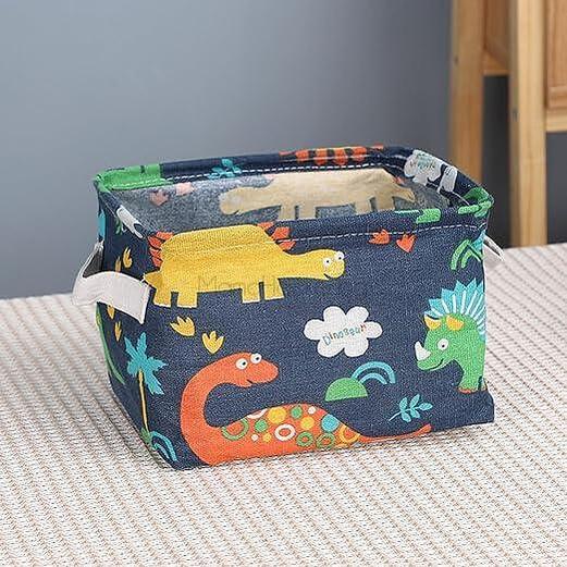 Кошница за съхранение с динозаври, цветен дизайн, уютна декорация, практичен органайзер, аксесоари за дома
