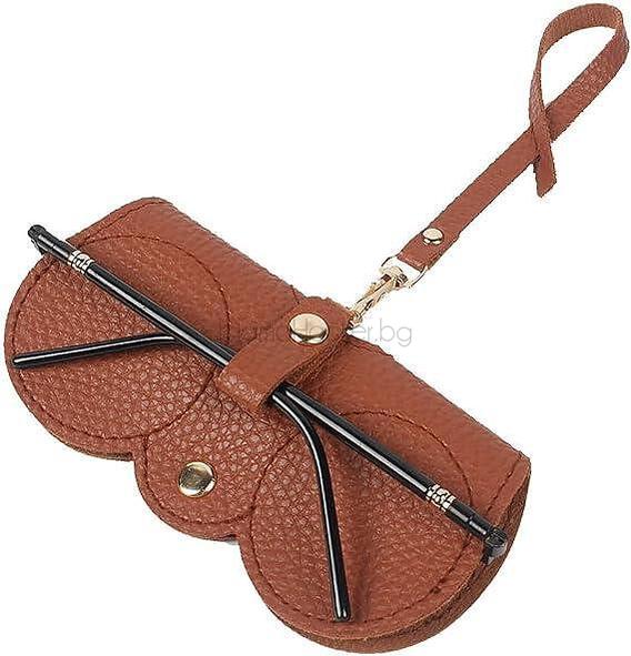 Кожен калъф за очила GlassesGuard - стилен и защитен аксесоар, идеален за ежедневие и пътувания.