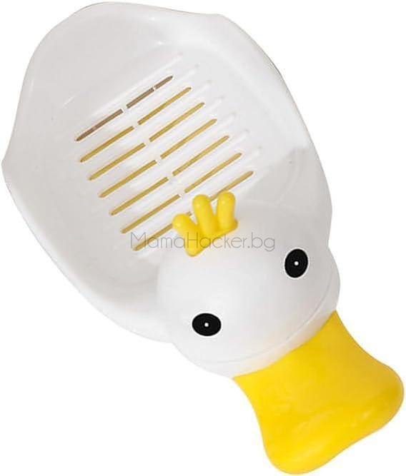 Креативна поставка за сапун DuckDeck с дизайна на пате, идеален за баня и кухня, удобен, безопасен и лесен за използване | Поръчай от MamaHacker.bg