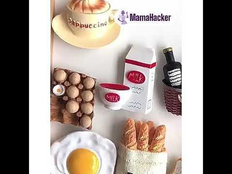 Креативни магнити с храна и напитки: капучино, мляко, хляб, яйца - стилни кухненски аксесоари за декорация | Поръчай от MamaHacker.bg