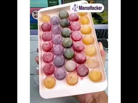 Кутия за кръгли ледени кубчета IceBalls с цветни ледчета, удобни за съхранение и освежаващи напитки | Поръчай от MamaHacker.bg