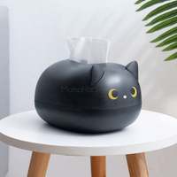 Кутия за салфетки KittyBox с дизайн на котка, удобни кухненски аксесоари, еко материал, практичен подарък, стилно съхранение | Поръчай от MamaHacker.bg