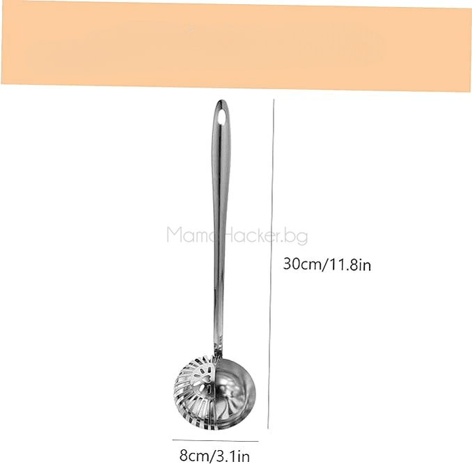 Лъжица за супа с цедка - 2-в-1, кухненски инструмент, удобство при готвене, функционални аксесоари, практични решения