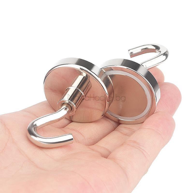 Магнитна кука PowerHook в ръка, здрава и надеждна, идеална за кухня, органайзери и хранителни контейнери. | Поръчай от MamaHacker.bg