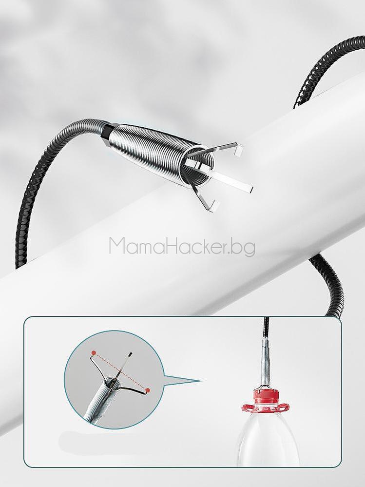 Метална кука DrainCleaner за бързо отпушване на канали, помощник за кухня, нагледно решение, евтини инструменти, устойчива стомана | Поръчай от MamaHacker.bg.