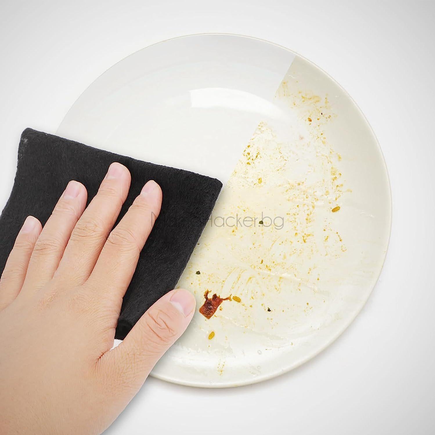 Микрофибърна кърпа SuperTowel почиства мръсна чиния - бързо, ефективно, лесно чистене, кухненски аксесоар, онлайн цена | Поръчай от MamaHacker.bg