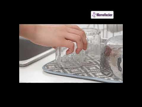 Микрофибърна подложка QuickDry за съдове, удобна и абсорбираща, идеална за кухня. Кухненски аксесоари на ниски цени.