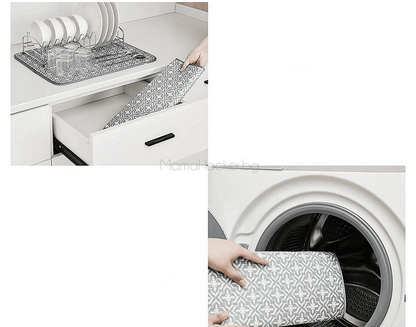 Микрофибърна подложка QuickDry за кухня, лесно чистене, абсорбираща, аксесоар за съхранение, бърза доставка.