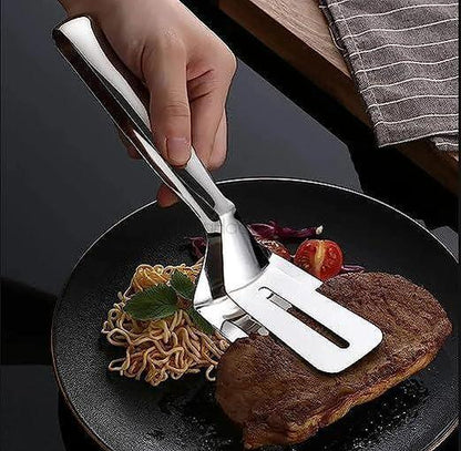 Многофункционални Steel Grip щипки за грил, идеални за готвене с висока температура, безопасни и удобни за ползване.