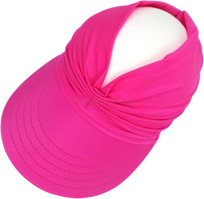 Модерна шапка SunProtect в ярко розов цвят за слънчева защита; стилен дизайн; 50+ UPF защита; комфорт и елегантност. | Поръчай от MamaHacker.bg.