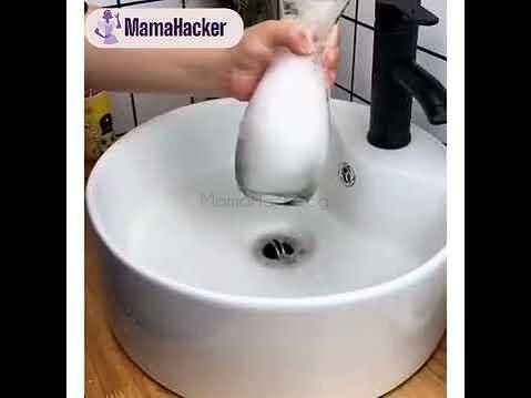 Мрежа за миене Steel Sweeper в действие, почистване на чаша в мивка, еко продукти за кухня, лесно чистене, онлайн покупка