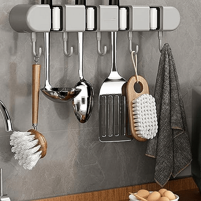 Мултифункционален органайзер за кухня с чаши, лъжици и готварски инструменти | Организация на кухня, монтаж на стена, удобни решения | Поръчай от MamaHacker.bg