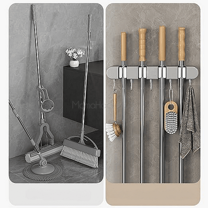 Мултифункционален домашен органайзер за инструменти и аксесоари за почистване, удобно решение за организация на дома.