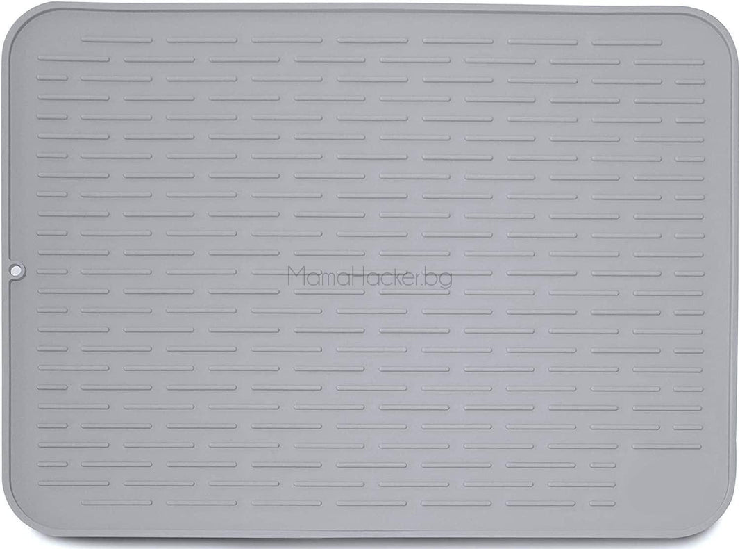 Силиконова подложка DryMat за отцеждане - идеален кухненски аксесоар за чистота и организация на плота, евтини цени, бърза доставка.