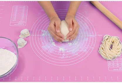 Силиконова подложка за месене с тесто, удобна и лесна за почистване, аксесоари за готвене, практичен помощник в кухнята.