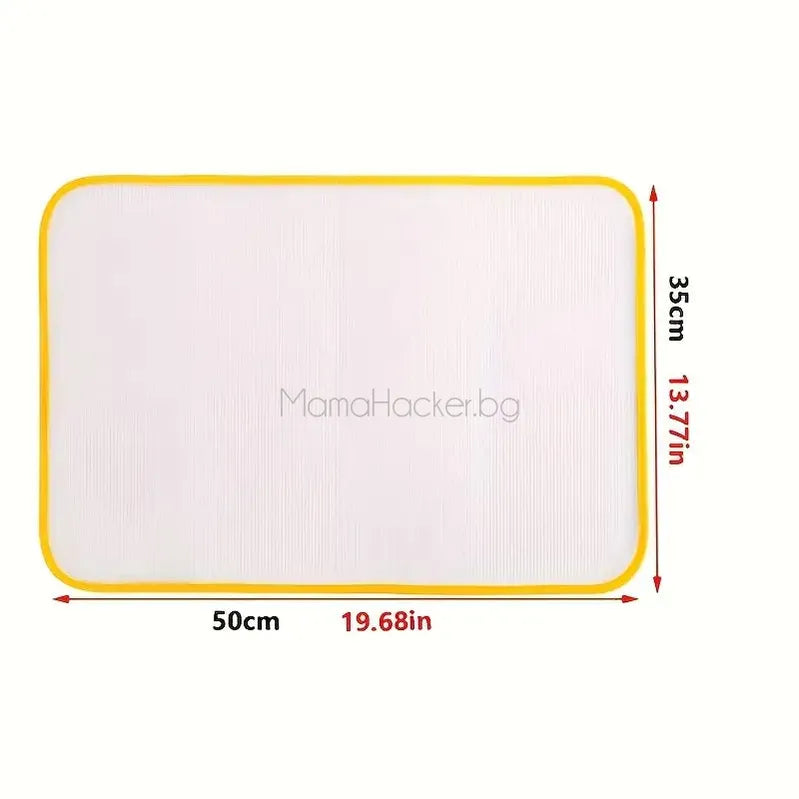 Протектор за гладене на дрехи, 50 см x 35 см, идеален за защита, висококачествен, иновативен продукт | Поръчай от MamaHacker.bg