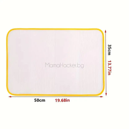Протектор за гладене на дрехи, 50 см x 35 см, идеален за защита, висококачествен, иновативен продукт | Поръчай от MamaHacker.bg
