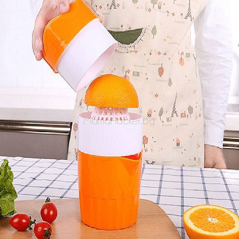 Ръчна сокоизтисквачка JuicyBlend за свежи сокове, кухненски аксесоари, евтини продукти онлайн, практични решения за готвене и лесно чистене.